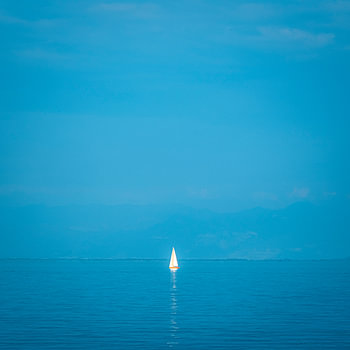 Segelboot im Bodensee