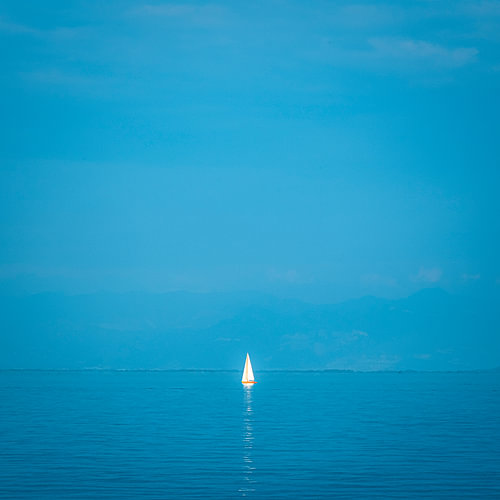 Sailing boat on Lake Constance