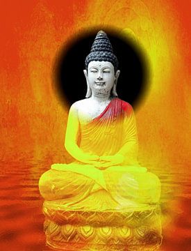 Buddha II van Eduard Lamping