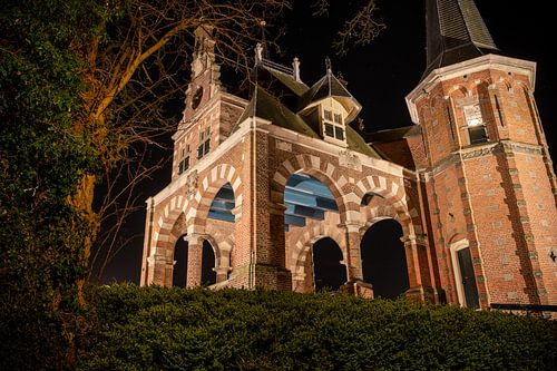Watergate of Sneek in the evening