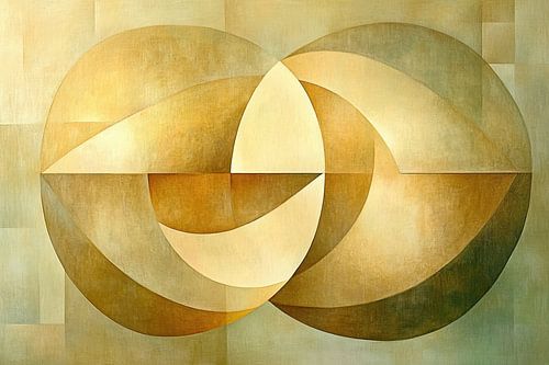 Golden Geometry | Formes abstraites du cercle d'or