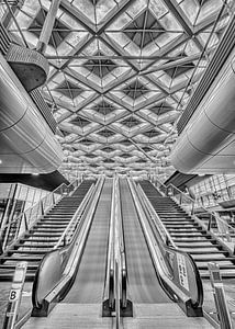 Rolltreppen Den Haag Hauptbahnhof von Leon Okkenburg