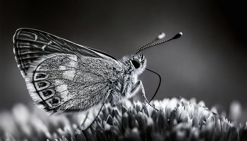 Schmetterling in schwarz und weiß von Mustafa Kurnaz