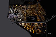 Kaart van Urk abstract van Maps Are Art thumbnail