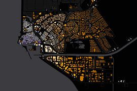 Kaart van Urk abstract by Maps Are Art