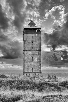 Vuurtoren Brandaris in zwart wit van Dennis Schaefer