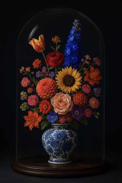 Farbspritzer unter Glas von Studio Juna