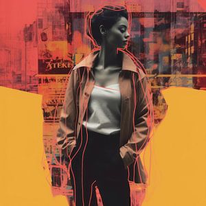 Bunte Neon-Collage