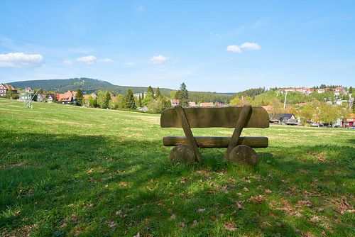Banc dans un endroit romantique près de Braunlage
