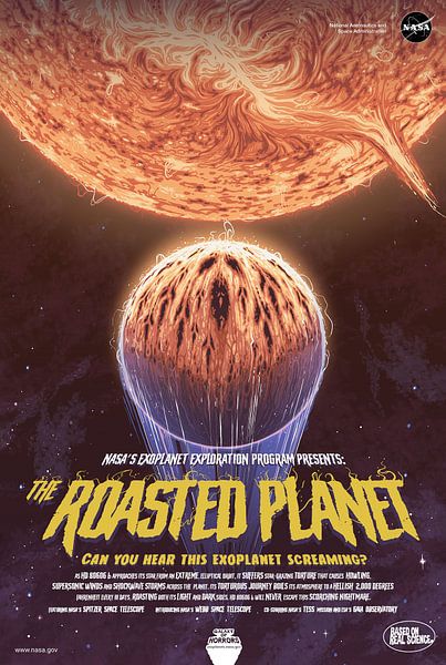 Der gebratene Planet Poster von NASA and Space
