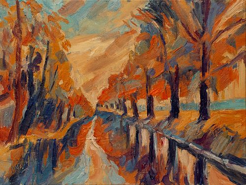 Bomen langs de vaart