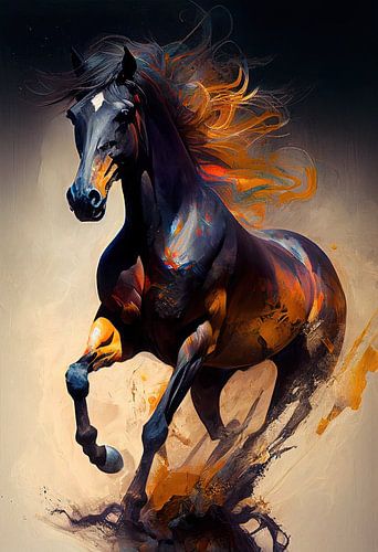 Cheval au galop sur Bert Nijholt