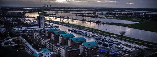 Avond Stadsuitzicht Roermond Limburg Nederland