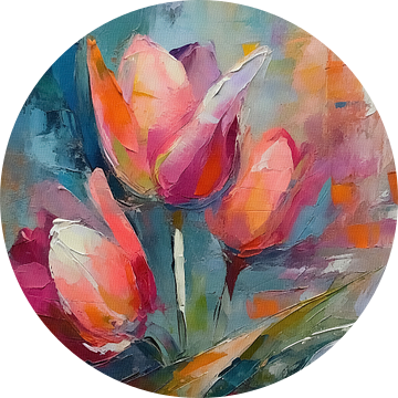 De Winterslaap van Tulpenkleuren van Gisela- Art for You