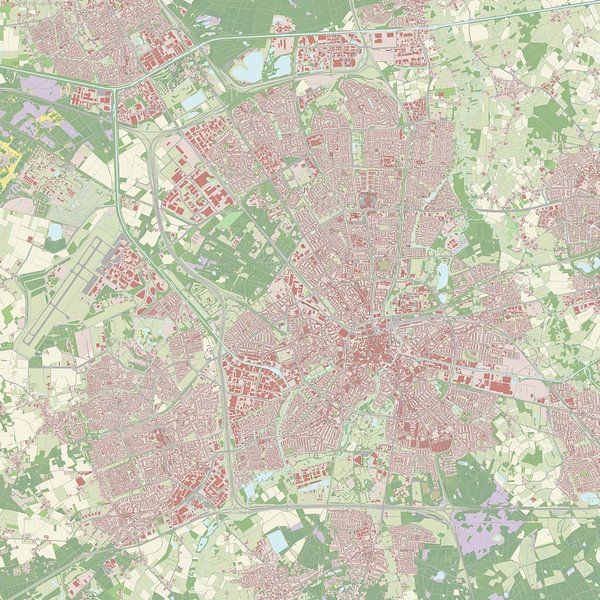 Kaart van Eindhoven van Rebel Ontwerp