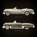 Buick Skylark Cabriolet 1956 en Cadillac Deville Cabriolet 1948 van Jan Keteleer thumbnail