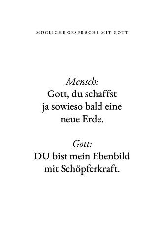God, you're creating a new Earth soon anyway.