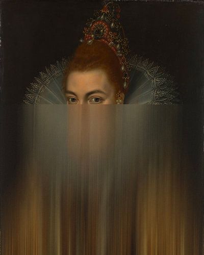 Portret van Isabella Clara Eugenia met moderne twist