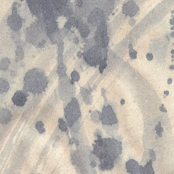 Abstrakte minimalistische Aquarellmalerei in neutralen Farben von Dina Dankers