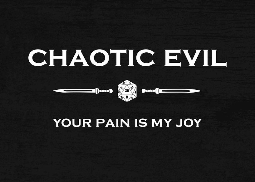 Chaotic Evil - Votre douleur est ma joie par Pixelbull Design