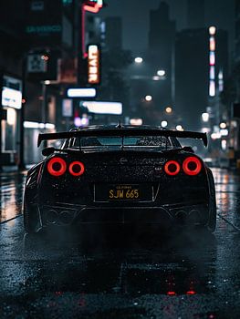 Nissan GT-R: Neon Nachtregen