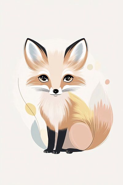 Cute illustration of a fox by Art & Soul Creations