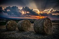 Zonsondergang Val D'orcia van Dennis van Berkel thumbnail