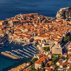 Uitzicht op Dubrovnik, Kroatië van Adelheid Smitt