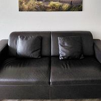 Klantfoto: strand en duinen - stormlucht van Arjan van Duijvenboden, op canvas