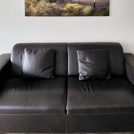 Customer photo: beach and dunes - storm air by Arjan van Duijvenboden, on canvas