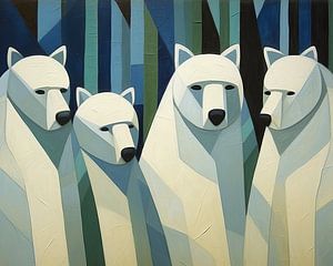 Abstrakte Eisbären malen | Polar Bear Entertainment