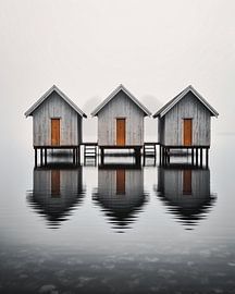 Hütten auf dem See