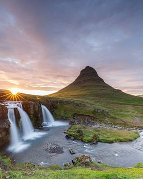 Kirkjufellsfoss bei Sonnenuntergang