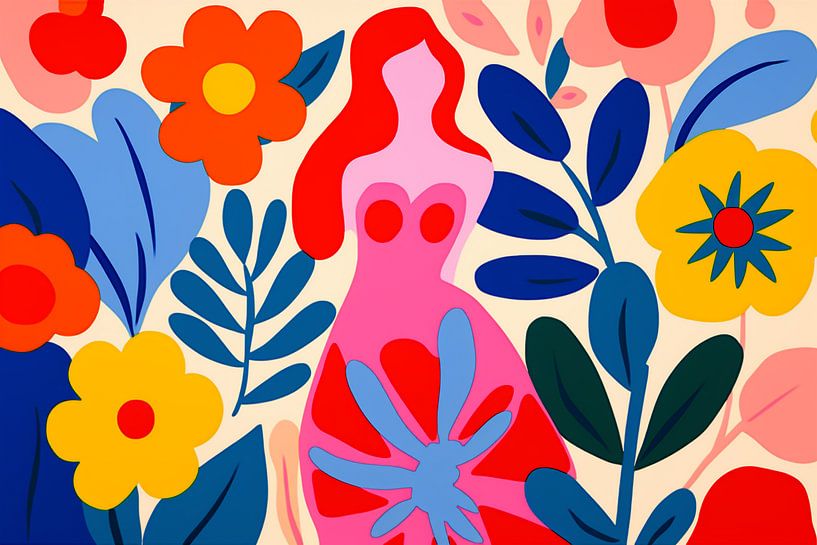 Flower Power Frau 2 von Caroline Guerain