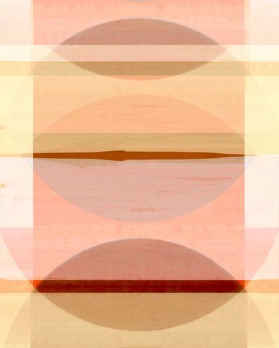 Abstracte Bauhaus Vormen Geometrie Zonsondergang