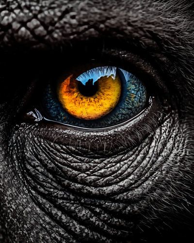 Eye of a monkey
