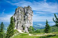 Climbing rocks on the Kampenwand