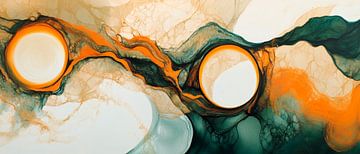 Abstracte kleuren met ronde vormen