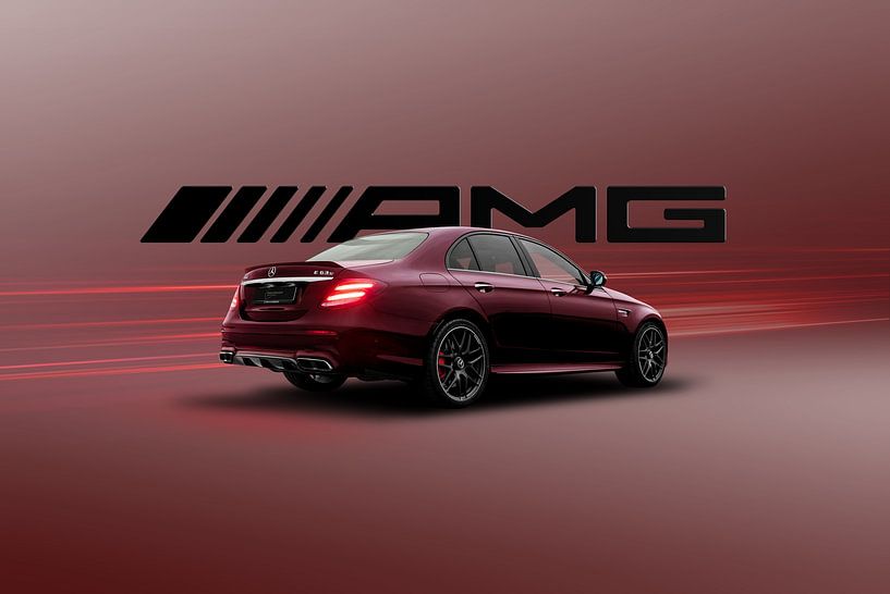 Mercedes E63.S AMG Rot von Maikel van Willegen Photography