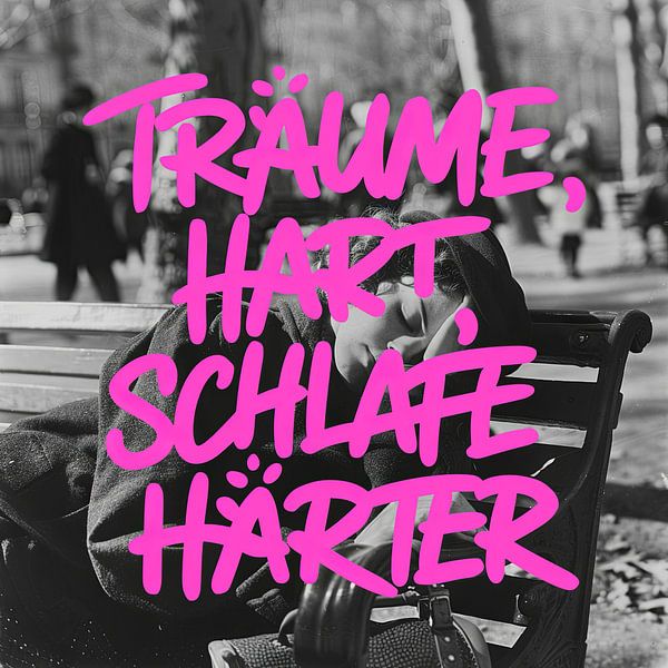 Schlafzimmer Poster mit Spruch von Poster Art Shop