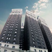 Historisches Wohngebäude am Herald Square, NYC
