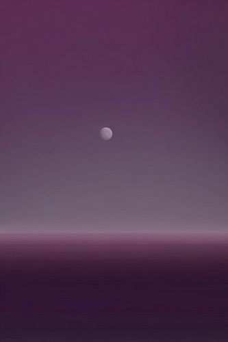 Maan over violette stilte