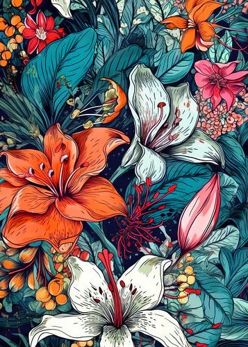 Bloemen planten kunst