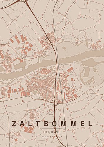 Stadtplan von Zaltbommel