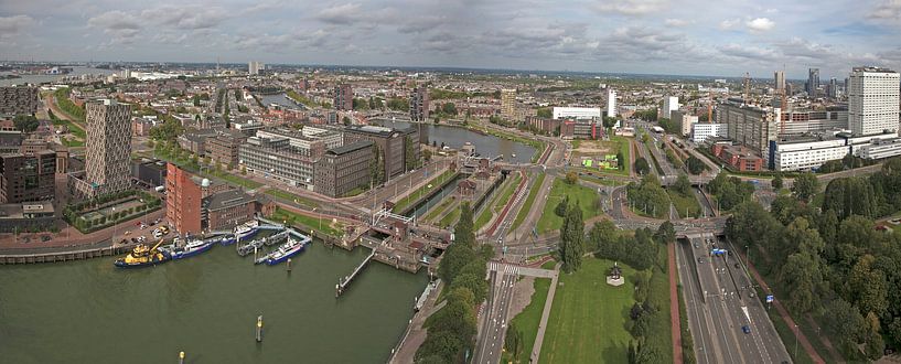 Panorama Rotterdam van Jan de Jong