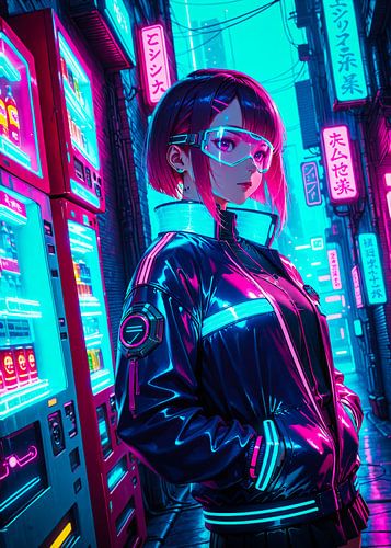 Cyberpunk Style Anime Girl Japan