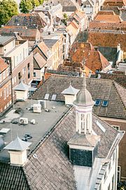 View over the rooftops in the Hanseatic league city Kampen by Sjoerd van der Wal Photography