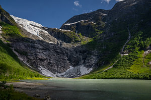 Brevatnet, a glacial lake in Norway