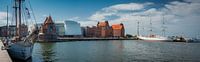 Panorama von Stralsund, Deutschland von Rietje Bulthuis Miniaturansicht