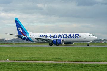 Just landed Icelandair Boeing 737 MAX 8. by Jaap van den Berg